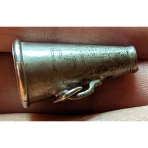 Vintage Sterling Silver Charm ONLY for a Charm Bracelet Cheer Horn